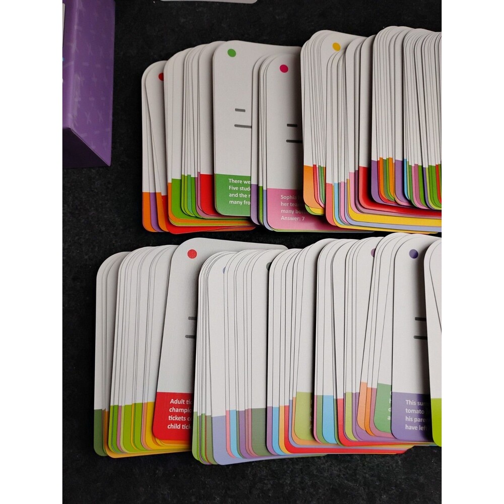 Subtraction Flashcards 196 Cards for Kids Math Learning Word Problems Games - Picture 6 of 8